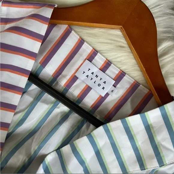 Tanya Taylor Jasmine Striped Dress, Size 6